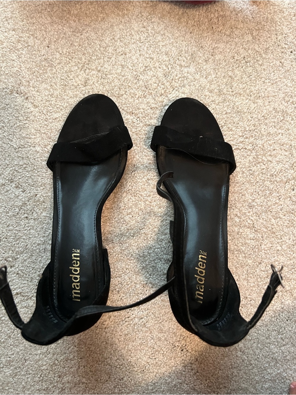 Women's Black Ankle-Strap Dress Sandals